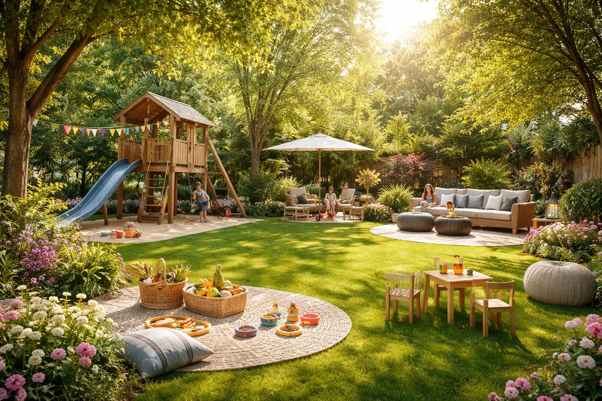 Comment aménager un jardin adapté aux enfants et à la détente familiale