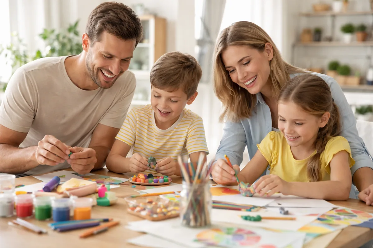 Combien de temps consacrer aux loisirs créatifs en famille chaque semaine