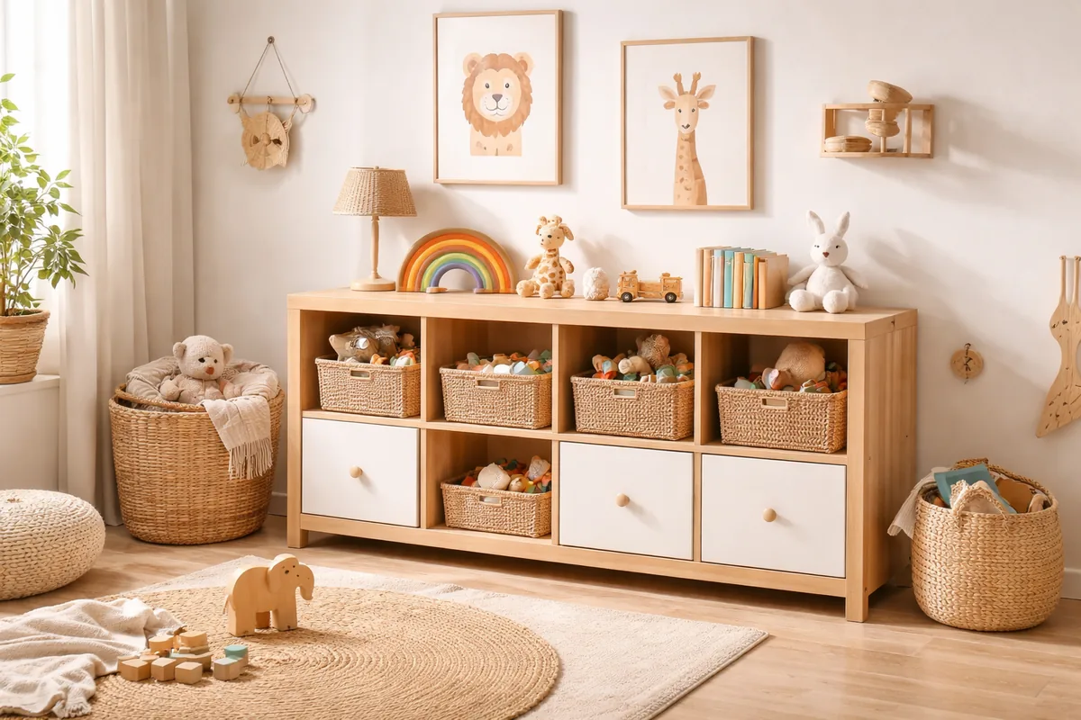 Quel matériau privilégier pour un meuble de rangement dans la chambre des enfants